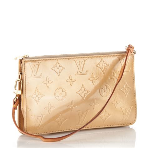 louis vuitton pochette lexington monogram vernis beige|louis vuitton damier pouch.